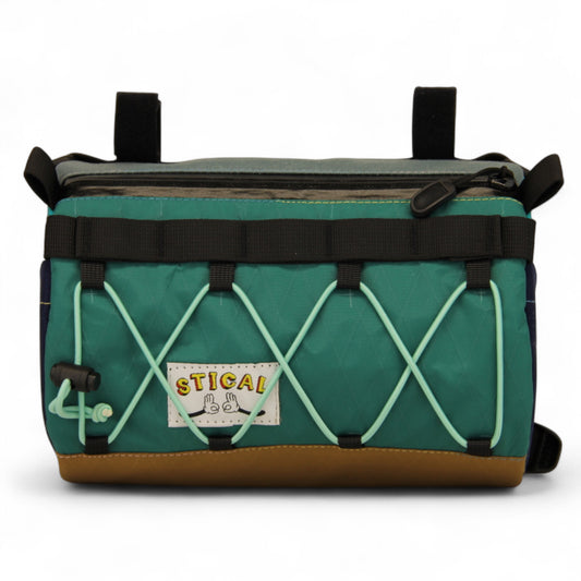 Torba na kierownicę STICAL - front, X-Pac, widok z przodu, zielony, green